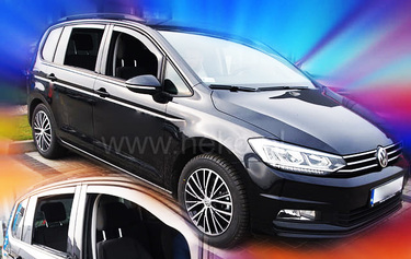 ΑΝΕΜΟΘΡΑΥΣΤΕΣ ΓΙΑ VW TOURAN 5D 2015+ ΣΕΤ ΑΥΤΟΚΙΝΗΤΟΥ ΑΠΟ ΕΥΚΑΜΠΤΟ ΦΙΜΕ ΠΛΑΣΤΙΚΟ HEKO - 4 ΤΕΜ
