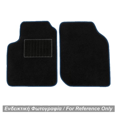 ΜΑΡΚΕ ΠΑΤΑΚΙΑ ΜΟΚΕΤΑ ΓΙΑ MERCEDES SMART 450 1998-2006 ΜΑΥΡΟ ΜΕ ΜΠΛΕ ΡΕΛΙ RACE AXION - 2 ΤΕΜ.