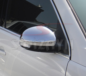 ΚΑΠΑΚΙΑ ΚΑΘΡΕΠΤΗ ΧΡΩΜΙΟΥ ΜΕΤΑΛΛΙΚΑ ΓΙΑ VW TIGUAN 2007-2015 S-DIZAYN