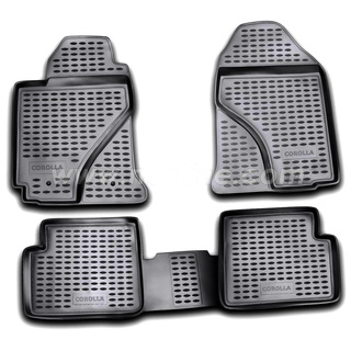 ΜΑΡΚΕ ΠΑΤΑΚΙΑ ΣΕ ΣΚΑΦΗ TPE ΛΑΣΤΙΧΟ ΓΙΑ TOYOTA COROLLA 2002-2007  ΣΕ ΜΑΥΡΟ ΧΡΩΜΑ NOVLINE - 4 ΤΕΜ.