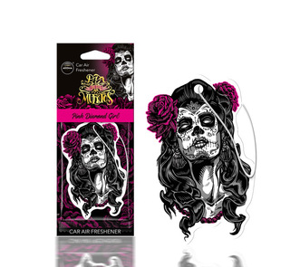ΑΡΩΜΑΤΙΚΟ ΚΡΕΜΑΣΤΟ AROMA CAR MUERTOS PINK DIAMONT GIRL ΑMiO - 1 TEM.
