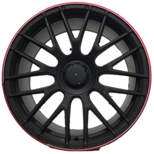 ΖΑΝΤΕΣ 17'' MERCEDES STYLE 8X17 5X112 ET35 ΜΑΥΡΟ ΜΑΤ ΚΟΚΚΙΝΟ ΧΕΙΛΟΣ ΚΩΔΙΚΟΣ : 912