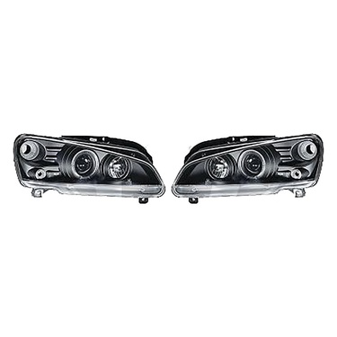 ΦΑΝΑΡΙΑ ΜΠΡΟΣΤΙΝΑ ΓΙΑ PEUGEOT 106 1996+ ANGELEYES BLACK (H1+H1) - 2 ΤΕΜ.