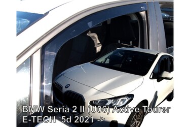 ΑΝΕΜΟΘΡΑΥΣΤΕΣ ΓΙΑ BMW 2 ACTIVE TOURER (U06) 5D 2021-2023?  ΖΕΥΓΑΡΙ ΑΠΟ ΕΥΚΑΜΠΤΟ ΦΙΜΕ ΠΛΑΣΤΙΚΟ HEKO - 2 ΤΕΜ.
