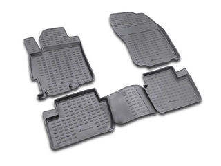 ΜΑΡΚΕ ΠΑΤΑΚΙΑ ΣΕ ΣΚΑΦΗ TPE ΛΑΣΤΙΧΟ ΓΙΑ MITSUBISHI LANCER 4D 07/2008-2017  ΣΕ ΜΑΥΡΟ ΧΡΩΜΑ NOVLINE - 4 ΤΕΜ.