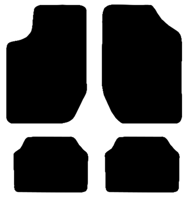 Race Axion - Πατάκια Για Επιβατικά Αυτοκίνητα τύπου Type F υλικό Μοκέτα χρώμα Black - 4 τεμ. (MAT.F7006-RX)