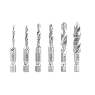 ΤΡΥΠΑΝΙΑ ΣΕΤ ΜΕ ΣΠΕΙΡΩΜΑ M3>M10 ΕΞΑΓΩΝΑ 1/4' (6,35 mm) ΑMiO - 6 TEM.