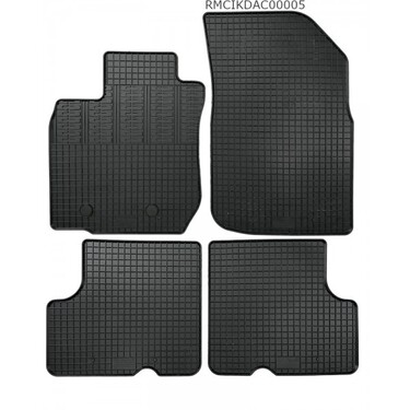 Cik - ΠΑΤΑΚΙΑ ΑΥΤΟΚΙΝΗΤΟΥ ΑΠΟ ΛΑΣΤΙΧΟ ΓΙΑ DACIA DUSTER 4X4 2010-2018 ΣΕ ΜΑΥΡΟ ΧΡΩΜΑ ΜΕ ΚΟΥΜΠΩΜΑΤΑ - 4 ΤΕΜ. (RM.DAC.0005/CK)