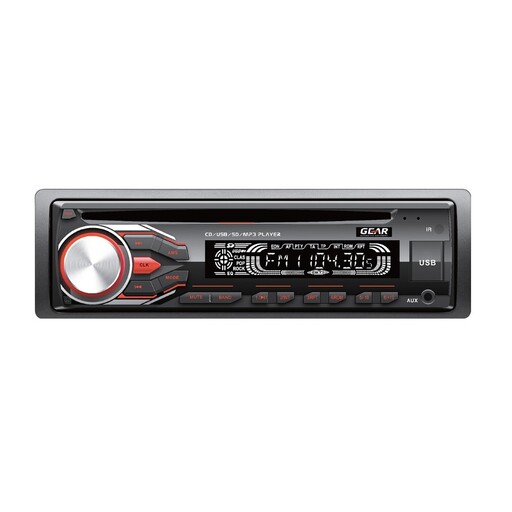ΡΑΔΙΟ GEAR GR-3251 CD/FM/USB/SD/MP3 4x60W GEAR ΜΕ REMOTE CONTROL (ΚΟΚΚΙΝΟΣ ΦΩΤΙΣΜΟΣ)