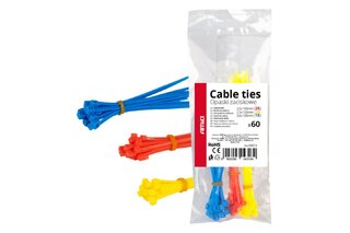 ΔΕΜΑΤΙΚΑ/ΔΕΤΙΚΑ ΚΑΛΩΔΙΩΝ TIE WRAP(ΤΑΙΡΑΠ) 2.5x100mm/2.5x150mm/3.6x100mm (ΔΙΑΦΟΡΑ ΧΡΩΜΑΤΑ)ΣΕΤ ΑΜΙΟ - 60 ΤΕΜ.