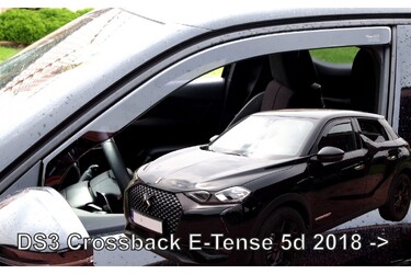 ΑΝΕΜΟΘΡΑΥΣΤΕΣ ΓΙΑ DS3 CROSSBACK E-TENSE 5D 2018-2021  ΖΕΥΓΑΡΙ ΑΠΟ ΕΥΚΑΜΠΤΟ ΦΙΜΕ ΠΛΑΣΤΙΚΟ HEKO - 2 ΤΕΜ.