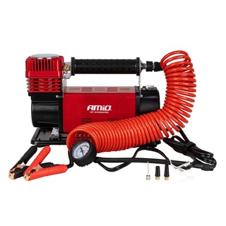 Amio - Αεροσυμπιεστής Αυτοκινήτου Heavy Duty ACOMP-24 600W 12V 160 l/min έως 10 bar με Βαλίτσα & Ακροφύσια - 1 Τεμ. (04398/AM)