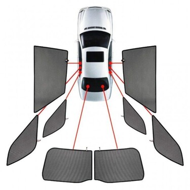 ΚΟΥΡΤΙΝΑΚΙΑ ΜΑΡΚΕ CAR SHADES ΓΙΑ BMW X6 (F16) 5D 2015-2019- 8 ΤΕΜ.