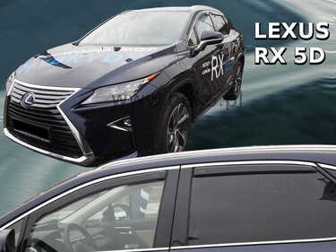 ΑΝΕΜΟΘΡΑΥΣΤΕΣ ΓΙΑ LEXUS RX 5D 2016+ ΣΕΤ ΑΥΤΟΚΙΝΗΤΟΥ ΑΠΟ ΕΥΚΑΜΠΤΟ ΦΙΜΕ ΠΛΑΣΤΙΚΟ HEKO - 4 ΤΕΜ