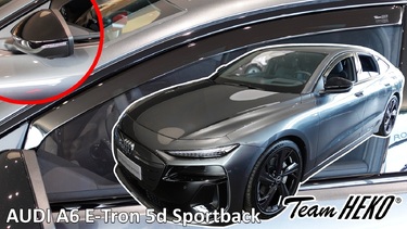 Heko - Ανεμοθραύστες για Audi A6 E-Tron Sportback 5 Doors 2024+ Ζευγάρι Απο Εύκαμπτο Φιμέ Πλαστικό - 2 τεμ. (ΑΝΕΜ.10297-1)