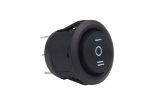 ΔΙΑΚΟΠΤΗΣ ΣΤΡΟΓΓΥΛΟΣ 3 ΘΕΣΕΩΝ 12V 2cm BU03 AMIO - 1ΤΕΜ.