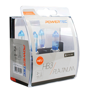 HB3 12V 65W 3.250K +130% P20d POWERTECK PLATINUM 2ΤΕΜ. M-TECH