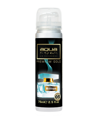 ΑΡΩΜΑΤΙΚΟ ΑΥΤΟΚΙΝΗΤΟΥ ΣΕ ΣΠΡΕΙ (SPRAY) ΜΕ ΑΡΩΜΑ BILLION PREMIUM GOLD SERIES 75ml AQUA - 1 TEM.