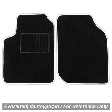 ΜΑΡΚΕ ΠΑΤΑΚΙΑ ΜΟΚΕΤΑ ΓΙΑ MERCEDES SMART ROADSTER 452 1998-2006 ΜΑΥΡΟ ΜΕ ΛΕΥΚΟ ΡΕΛΙ RACE AXION - 2 ΤΕΜ.