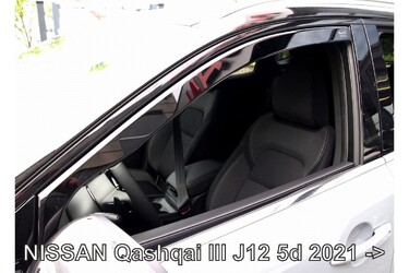 ΑΝΕΜΟΘΡΑΥΣΤΕΣ ΓΙΑ NISSAN QASHQAI J12 5D 2021+ ΣΕΤ ΑΥΤΟΚΙΝΗΤΟΥ ΑΠΟ ΕΥΚΑΜΠΤΟ ΦΙΜΕ ΠΛΑΣΤΙΚΟ HEKO - 4 ΤΕΜ.