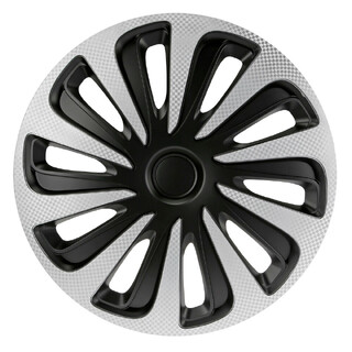 Lampa - Σετ Τάσια Αυτοκινήτου 15’’ Kojin Carbon TECH-ONE από υλικό ABS Ασημί / Μαύρο - 4 TEM (L3147.9)