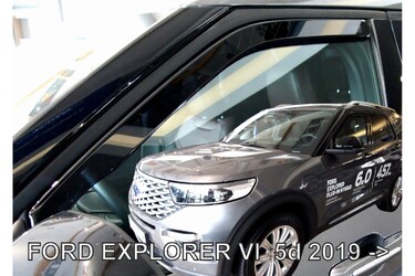 ΑΝΕΜΟΘΡΑΥΣΤΕΣ ΓΙΑ FORD EXPLORER 5D 2019+ ΣΕΤ ΑΥΤΟΚΙΝΗΤΟΥ ΑΠΟ ΕΥΚΑΜΠΤΟ ΦΙΜΕ ΠΛΑΣΤΙΚΟ HEKO - 4 ΤΕΜ.