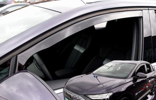 ΑΝΕΜΟΘΡΑΥΣΤΕΣ ΓΙΑ AUDI Q4 E-TRON 5D 2021+  ΑΥΤΟΚΙΝΗΤΟΥ ΑΠΟ ΕΥΚΑΜΠΤΟ ΦΙΜΕ ΠΛΑΣΤΙΚΟ HEKO - 2 ΤΕΜ.