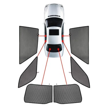 ΚΟΥΡΤΙΝΑΚΙΑ ΜΑΡΚΕ CAR SHADES ΓΙΑ AUDI Q5 (FY) 5D 2017+ - 6 ΤΕΜ.