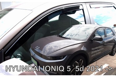 ΑΝΕΜΟΘΡΑΥΣΤΕΣ ΓΙΑ HYUNDAI IONIQ 5D 2021+  ΣΕΤ ΑΥΤΟΚΙΝΗΤΟΥ ΑΠΟ ΕΥΚΑΜΠΤΟ ΦΙΜΕ ΠΛΑΣΤΙΚΟ HEKO - 4 ΤΕΜ.