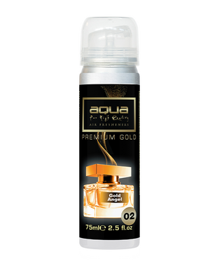 ΑΡΩΜΑΤΙΚΟ ΑΥΤΟΚΙΝΗΤΟΥ ΣΕ ΣΠΡΕΙ (SPRAY)  ΜΕ ΑΡΩΜΑ GOLD ANGEL PREMIUM GOLD SERIES 75ml AQUA - 1 TEM.