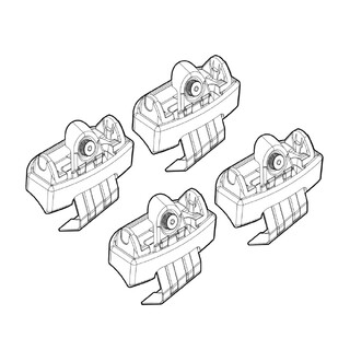 ΠΟΔΙΑ ΓΙΑ ΜΠΑΡΕΣ NORDRIVE ΓΙΑ RENAULT RAFALE 04/2024+ - 4 τεμ.