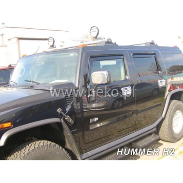 ΑΝΕΜΟΘΡΑΥΣΤΕΣ ΓΙΑ HUMMER H2 2002-2009 5D ΖΕΥΓΑΡΙ ΑΥΤΟΚΙΝΗΤΟΥ ΑΠΟ ΕΥΚΑΜΠΤΟ ΦΙΜΕ ΠΛΑΣΤΙΚΟ HEKO - 2 ΤΕΜ.