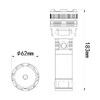 ΦΑΚΟΣ ΧΕΙΡΟΣ 1x15W 413lm IP65 183mm Φ62mm 6000mAh Li-ion TACTICAL LASER FLASHLIGH M-TECH - 1 Τεμ.