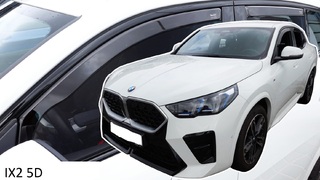 Heko - Ανεμοθραύστες για BMW IX2 5 Doors 2023+ Σετ Αυτοκινήτου Απο Εύκαμπτο Φιμέ Πλαστικό - 4 τεμ. (ΑΝΕΜ.SET11011-1)
