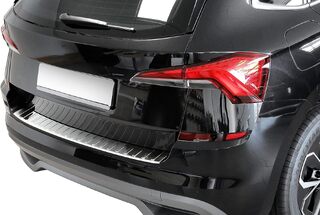 TRIM ΜΑΡΚΕ ΠΟΡΤ ΜΠΑΓΚΑΖ ΧΡΩΜΙΟ ΜΕΤΑΛΛΙΚΟ S-DIZAYN ΓΙΑ SKODA KAMIQ 2019+ - 1 TEM