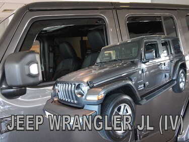 ΑΝΕΜΟΘΡΑΥΣΤΕΣ ΓΙΑ JEEP WRANGLER JL IV 5D 2019+ ΣΕΤ ΑΥΤΟΚΙΝΗΤΟΥ ΑΠΟ ΕΥΚΑΜΠΤΟ ΦΙΜΕ ΠΛΑΣΤΙΚΟ HEKO - 4 ΤΕΜ.