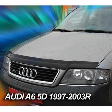 ΑΝΕΜΟΘΡΑΥΣΤΗΣ ΚΑΠΩ ΑΥΤΟΚΙΝΗΤΟΥ ΓΙΑ AUDI A6 1997-2003 ΑΠΟ ΕΥΚΑΜΠΤΟ ΦΙΜΕ ΠΛΑΣΤΙΚΟ HEKO - 1 ΤΕΜ.