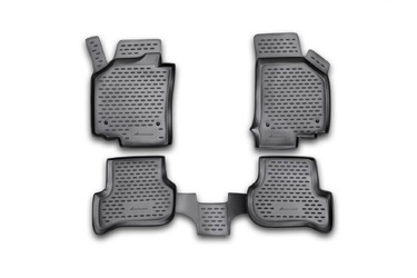 ΜΑΡΚΕ ΠΑΤΑΚΙΑ ΣΕ ΣΚΑΦΗ TPE ΛΑΣΤΙΧΟ ΓΙΑ SEAT LEON 2005-2013  ΣΕ ΜΑΥΡΟ ΧΡΩΜΑ NOVLINE - 4 ΤΕΜ.