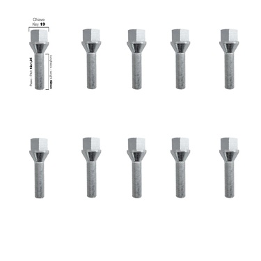 ΜΠΟΥΛΟΝΙΑ ΚΩΝΙΚΑ 12x1,25 (42mm) (19) SIMONI RACING - 10 ΤΕΜ.