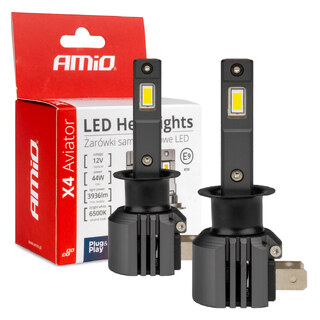 ΛΑΜΠΕΣ LED H1 12V 44W 6.500K 3.936lm CSP X4 SERIES AVIATOR PLUG & PLAY ΑΜΙΟ - 2 ΤΕΜ.
