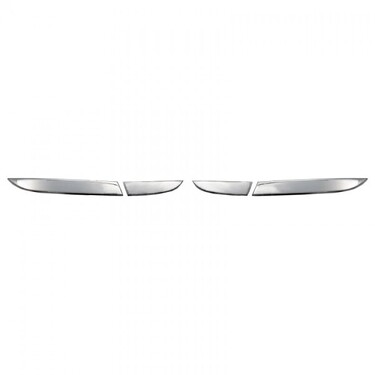 ΜΑΣΚΑΚΙΑ ΦΑΝΑΡΙΩΝ ΓΙΑ RENAULT CLIO 5D 2012+  ΚΑΤΩ ΠΙΣΩ ΦΑΝΑΡΙΩΝ ΧΡΩΜΙΟ ΜΕΤΑΛΛΙΚΑ 2ΤΕΜ.