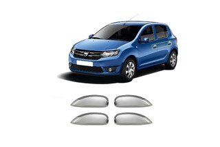 ΧΕΡΟΥΛΙΑ ΠΟΡΤΑΣ ΓΙΑ DACIA SANDERO 2 4D 2013+  ΧΡΩΜΙΟ ΜΕΤΑΛΛΙΚΑ 4ΤΕΜ