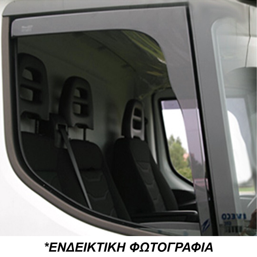 ΑΝΕΜΟΘΡΑΥΣΤΕΣ ΓΙΑ RENAULT MASTER 2D 1998-2010 / MASCOTT 1999-2010 ΖΕΥΓΑΡΙ VAN ΑΠΟ ΕΥΚΑΜΠΤΟ ΦΙΜΕ ΠΛΑΣΤΙΚΟ HEKO - 2 ΤΕΜ.