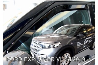 ΑΝΕΜΟΘΡΑΥΣΤΕΣ ΓΙΑ FORD EXPLORER 5D 2019+  ΖΕΥΓΑΡΙ ΑΠΟ ΕΥΚΑΜΠΤΟ ΦΙΜΕ ΠΛΑΣΤΙΚΟ HEKO - 2 ΤΕΜ.